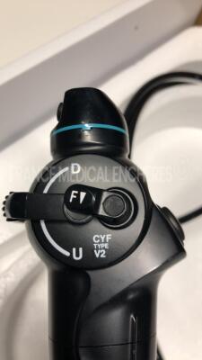 Olympus Cysto-Nephro Videoscope type V2 - Engineer's report : Optical system no fault found ,Angulation no fault found , Insertion tube no fault found , Light transmission no fault found , Channels no fault found, Leak check no fault found - 6