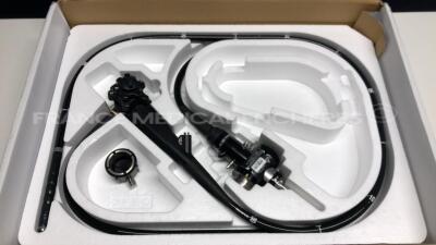 Olympus Colonoscope CF-Q165I Engineer's report : Optical system no fault found ,Angulation no fault found , Insertion tube no fault found , Light transmission no fault found , Channels no fault found, Leak no leak