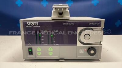 Storz Arthroscopy Pump Arthropump 283300 20 w/ Storz Footswitch (Powers up)