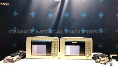 Lot of 2 x Drager Patient Monitor Infinity Delta -YOM 2007 - S/W VF7.2-W - w/ 2 x power supplies (Both power up)