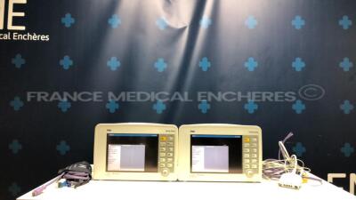 Lot of 2 x Drager Patient Monitor Infinity Delta -YOM 2007 - S/W VF7.2-W/VF8.2-W - w/ 2 x power cables (Both power up)