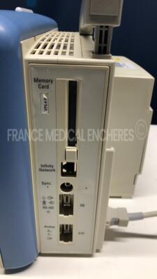 Drager Patient Monitor Infinity Gamma XXL -YOM 2007 - S/W VF6.4-W - w/ Infinity CNAP pod module - YOM 2007 - Multimed 12 module - YOM 2007 - power cable (Powers up) - 5