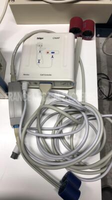 Drager Patient Monitor Infinity Gamma XXL -YOM 2007 - S/W VF6.4-W - w/ Infinity CNAP pod module - YOM 2007 - Multimed 12 module - YOM 2007 - power cable (Powers up) - 7