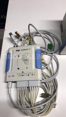 Drager Patient Monitor Infinity Gamma XXL -YOM 2007 - S/W VF6.4-W - w/ Infinity CNAP pod module - YOM 2007 - Multimed 12 module - YOM 2007 - power cable (Powers up) - 8