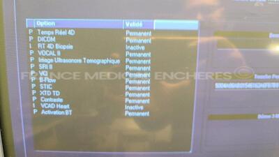 GE Ultrasound Voluson 730 Expert - YOM 04/2006 - S/W 1.3.1.1.0.11 - Options real time - DICOM - vocal 2- SRI 2 - VCI - B-flow - STIC - XTD TD - contrast - w/ RIC5-9H probe YOM 2006 - 4C- A probe YOM 2006 - Sony video graphic printer UP-895MDW (Powers up) - 9