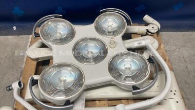 Heraeus Double Dome Operating Light - Untested - 4