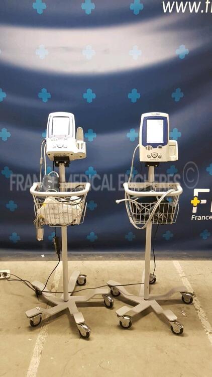 Lot of 2 x Welch Allyn Vital Signs Monitors Spot Vital Signs LXI (All power up)