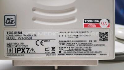 Toshiba Ultrasound Aplio XG SSA-790A - YOM 2009 - w/ PVT-375BT probe YOM 2013 - PLT-1204AT probe YOM 2020 - Sony digital graphic printer UP-D897 (Powers up) - 13