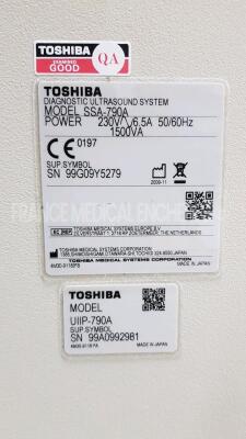 Toshiba Ultrasound Aplio XG SSA-790A - YOM 2009 - w/ PVT-375BT probe YOM 2013 - PLT-1204AT probe YOM 2020 - Sony digital graphic printer UP-D897 (Powers up) - 22