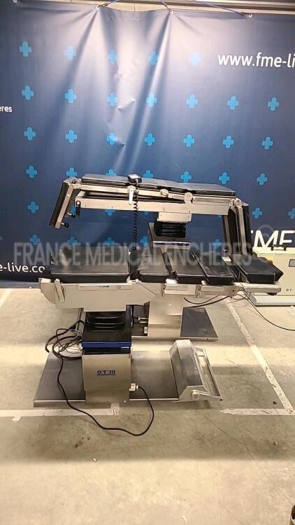 Lot of 2 OPT Operating Tables including 1 x OPT70-EC-02 and 1 x OPT70-EC-01 (Both have no power)