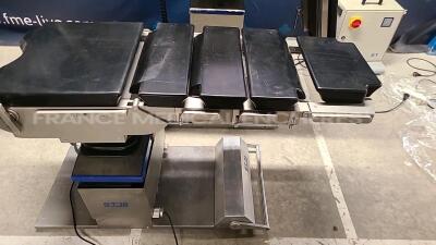 Lot of 2 OPT Operating Tables including 1 x OPT70-EC-02 and 1 x OPT70-EC-01 (Both have no power) - 2
