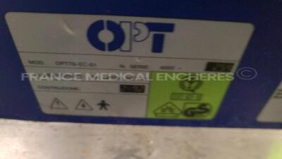 Lot of 2 OPT Operating Tables including 1 x OPT70-EC-02 and 1 x OPT70-EC-01 (Both have no power) - 9
