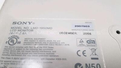 Sony LCD Monitor LMD-1950MD with adaptor - YOM 2009 (Powers up) - 6
