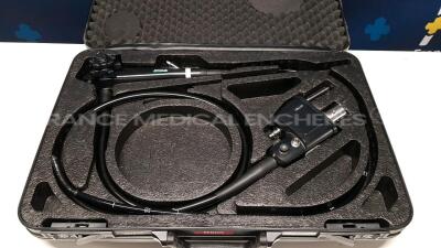 Pentax Gastroscope EG-2990i -Engineer's Report Optical System - No Fault Found - Channels No Fault Found - Angulation No fault Found - Bending Section No Fault Found - Insertion Tube No Fault Found - Light Transmission No Fault Found -Leak Check No Fa