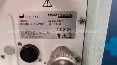 Acutronic Ventilator Fabian - YOM 2011 - operator system error (Powers up) - 5