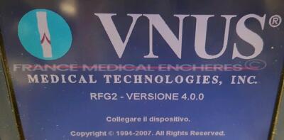 VNUS Radiofrequency Generator RFG2 (Powers up) - 5
