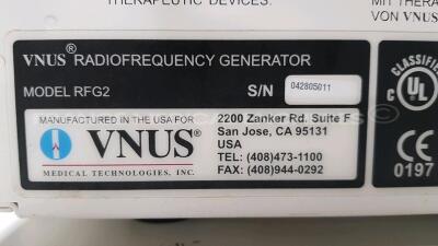 VNUS Radiofrequency Generator RFG2 (Powers up) - 7