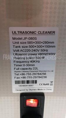 Skymen Ultrasonic Cleaner JP-080S (Powers up) - 5