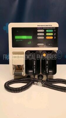 Physio-Control Defibrillator Lifepak 9B - YOM 2000 - italian language (Powers up)