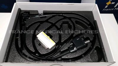 Pentax Ultrasound Video Endoscope EG-3670URK-Engineer's Report Optical System - little scratch on the lens - Channels No Fault Found - Angulation No fault Found - Bending Section No Fault Found - Insertion Tube No Fault Found - Light Transmission No F
