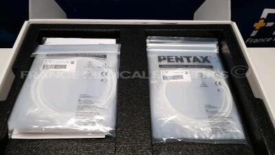 Pentax Ultrasound Video Endoscope EG-3670URK-Engineer's Report Optical System - little scratch on the lens - Channels No Fault Found - Angulation No fault Found - Bending Section No Fault Found - Insertion Tube No Fault Found - Light Transmission No F - 5