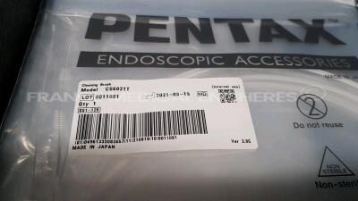Pentax Ultrasound Video Endoscope EG-3670URK-Engineer's Report Optical System - little scratch on the lens - Channels No Fault Found - Angulation No fault Found - Bending Section No Fault Found - Insertion Tube No Fault Found - Light Transmission No F - 7
