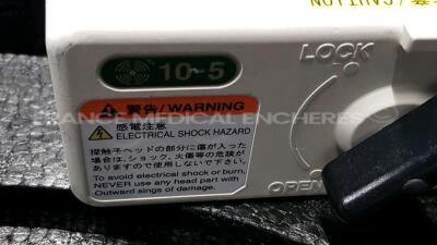 Pentax Ultrasound Video Endoscope EG-3670URK-Engineer's Report Optical System - little scratch on the lens - Channels No Fault Found - Angulation No fault Found - Bending Section No Fault Found - Insertion Tube No Fault Found - Light Transmission No F - 12