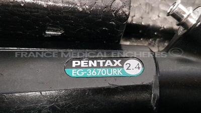 Pentax Ultrasound Video Endoscope EG-3670URK-Engineer's Report Optical System - little scratch on the lens - Channels No Fault Found - Angulation No fault Found - Bending Section No Fault Found - Insertion Tube No Fault Found - Light Transmission No F - 14
