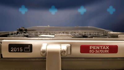 Pentax Ultrasound Video Endoscope EG-3670URK-Engineer's Report Optical System - no fault found - Channels No Fault Found - Angulation No fault Found - Bending Section No Fault Found - Insertion Tube No Fault Found - Light Transmission No Fault Found - 12