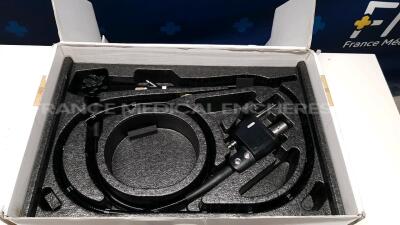 Pentax Colonoscope EC-3890Fi -Engineer's Report Optical System - little stain on image - Channels No Fault Found - Angulation No fault Found - Bending Section No Fault Found - Insertion Tube No Fault Found - Light Transmission No Fault Found - Leak C