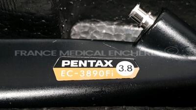Pentax Colonoscope EC-3890Fi -Engineer's Report Optical System - little stain on image - Channels No Fault Found - Angulation No fault Found - Bending Section No Fault Found - Insertion Tube No Fault Found - Light Transmission No Fault Found - Leak C - 8