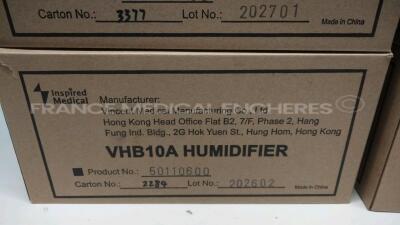 Lot of 8 New Inspired Medical Humidifiers VHB10A - 7