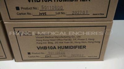 Lot of 8 New Inspired Medical Humidifiers VHB10A - 11