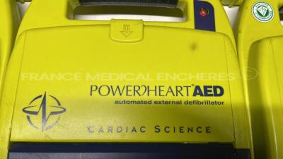 Lot of 8 x Cardiac Science Defibrillators PowerHeart AED - Italian language - Untested due to the missing batteries and battery charger - 2