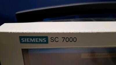 Lot of 2 Siemens Patient SC7000 -YOM 2002/2007 - S/W VF7.3W - w/ ECG leads - no power cables (Both power up) - 10