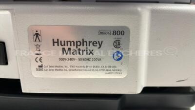 Humphrey Matrix Visual Field Analyzer 800 (Powers up) - 8