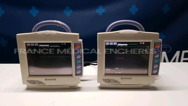 Lot of 2 x Nihon Kohden Patient Monitors BSM-2301K - YOM 2004 - no power cables (Both power up)