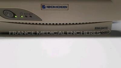 Lot of 2 x Nihon Kohden Patient Monitors BSM-2301K - YOM 2004 - no power cables (Both power up) - 5