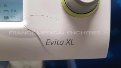 Drager Ventilator Evita XL - YOM 2006 - S/W 07.04 - count 83925 hours (Powers up) - 7