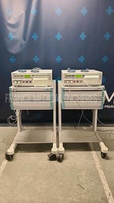 Lot of 2 x Philips Fetal Monitors Series 50XM M1350B - YOM 2005 - w/ TOCO and US sensors (Both power up)