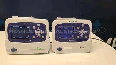 Lot of 2 Welch Allyn Patient Monitors Propaq LT - only one power supply (Both power up)