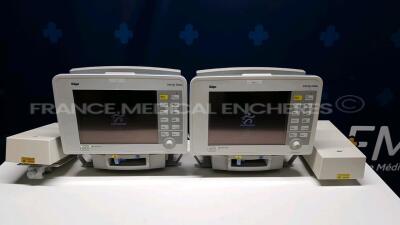 Lot of 2 Drager Patient Monitors Infinity Delta - YOM 2016/2010 - S/W V9.1W/V8.2W (Both power up)