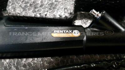 Pentax Colonoscope EC-3885FK Engineer's Report Optical System - no Fault Found - Channels No Fault Found - Angulation No fault Found - Bending Section No Fault Found - Insertion Tube little pinch- Light Transmission no fault found - Leak Check No Faul - 2