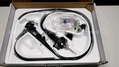 Olympus Gastroscope Evis Exera 2 GIF Q165 Engineer's Report Optical System - no Fault Found - Channels No Fault Found - Angulation No fault Found - Bending Section No Fault Found - Insertion Tube no fault found - Light Transmission no fault found - 
