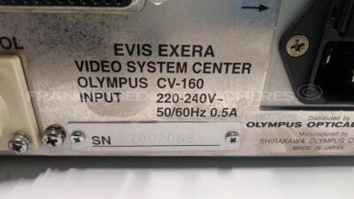 Olympus Video System Center Evis Exera CV-160 - Power button to be repaired - w/ Olympus Pigtail MAJ-843 (Powers up) - 8