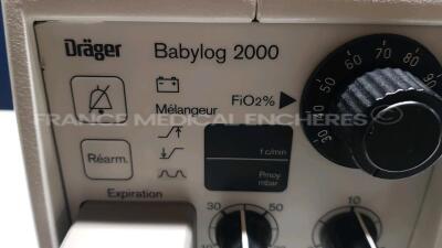 Drager Ventilator Babylog 2000 (Powers up) - 4