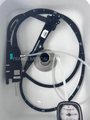 Fujifilm Colonoscope EC-760R-V/M YOM 2016 Engineer Report Optical System - dot on image - Channels No Fault Found - Angulation No fault Found - Bending Section No Fault Found - Insertion Tube little pinch - Light Transmission No Fault Found - Leak Ch - 7