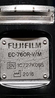 Fujifilm Colonoscope EC-760R-V/M Engineer Report Optical System - no Fault Found - Channels No Fault Found - Angulation No fault Found - Bending Section No Fault Found - Insertion Tube little pinch - Light Transmission light lens damaged - Leak Chec - 6