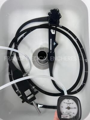 Fujifilm Colonoscope EC-760R-V/M Engineer's Report Optical System - dot on image - Channels No Fault Found - Angulation No fault Found - Bending Section No Fault Found - Insertion Tube No Fault Found - Light Transmission No Fault Found - Leak Check No - 8