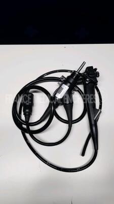 Fujinon Gastroscope EG-600WR Engineer's Report Optical System dot on image - Channels No Fault Found - Angulation No fault Found - Bending Section No Fault Found - Insertion Tube little pinch - Light Transmission No Fault Found - Leak Check No Fault 